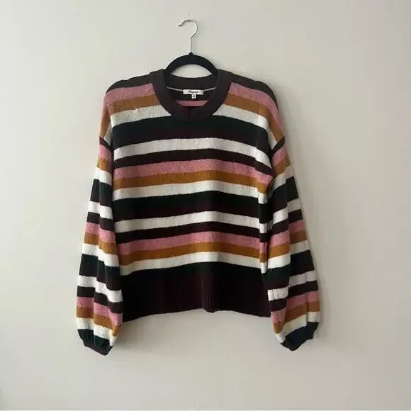 Madewell Striped Payton Pullover Sweater in Coziest Yarn - Picture 4 of 10